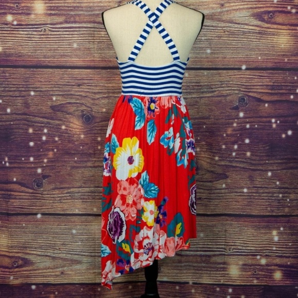 SOMA Angled Hem Sleeveless Dress in Havana Floral Print - Picture 6 of 10